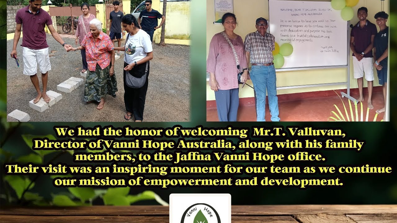 Vanni Hope | Director&rsquo;s Visit to Jaffna Office and Scholarship Presentation