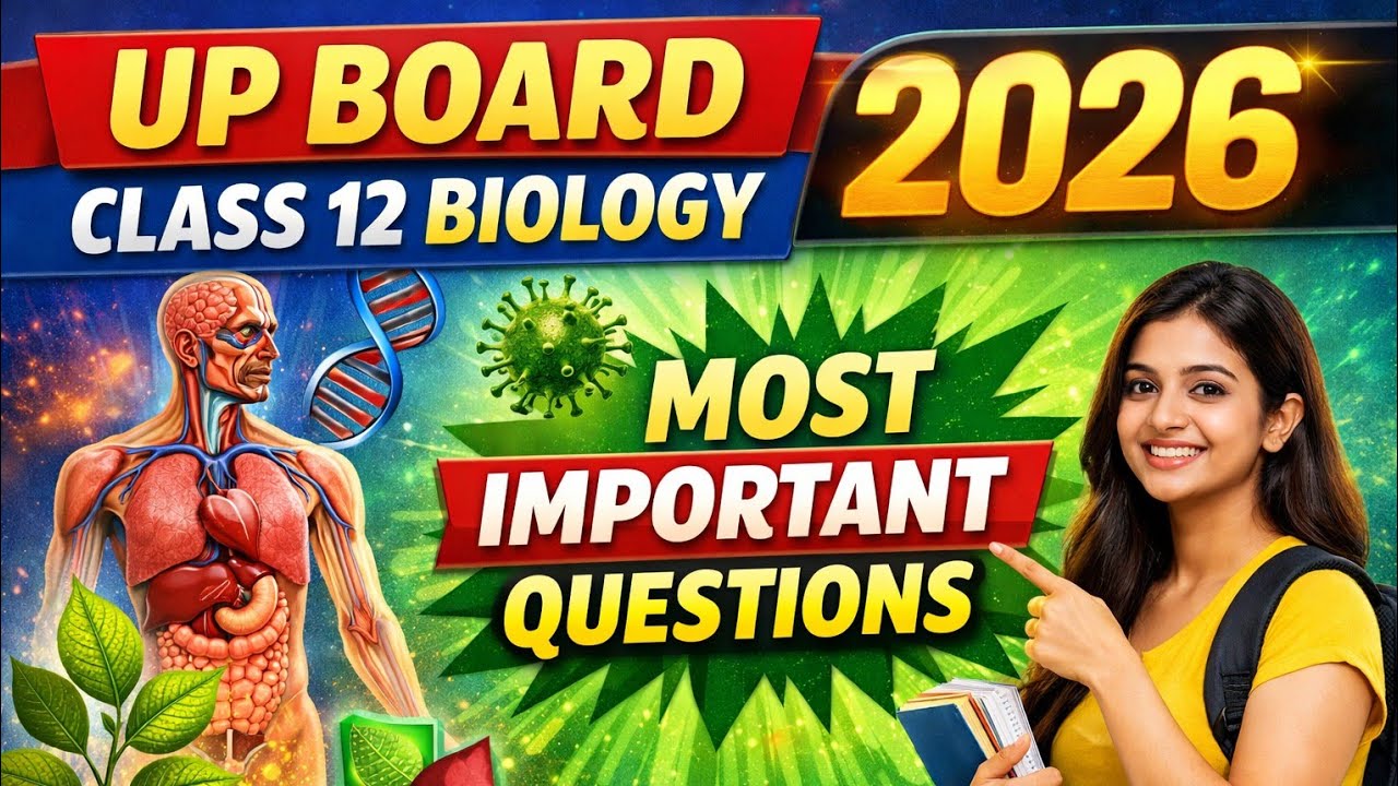 class 12 Biology important question 2026 UP Board #Biologyimportantquestion