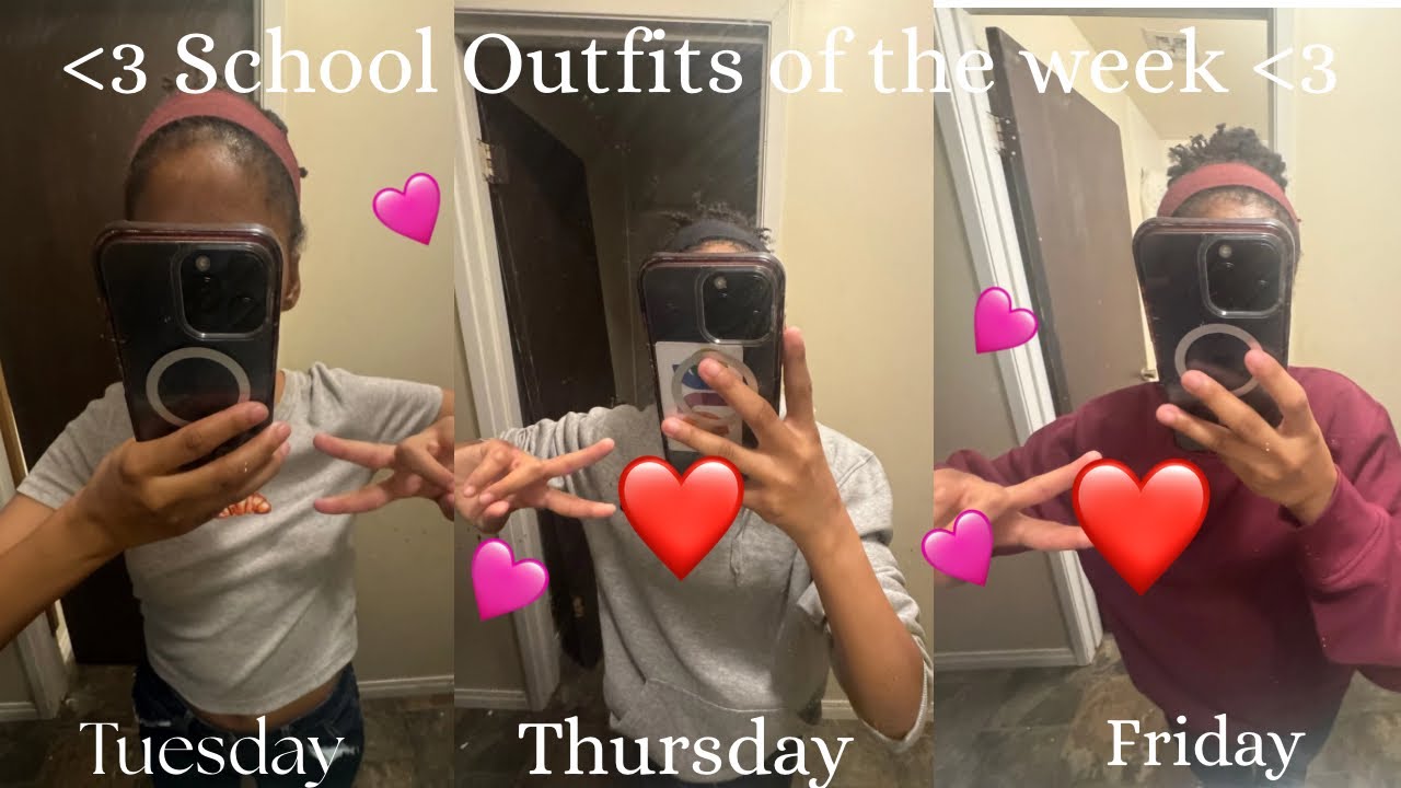 Weekly vlog | School 🏫 Outfits 👚👖of The Week 