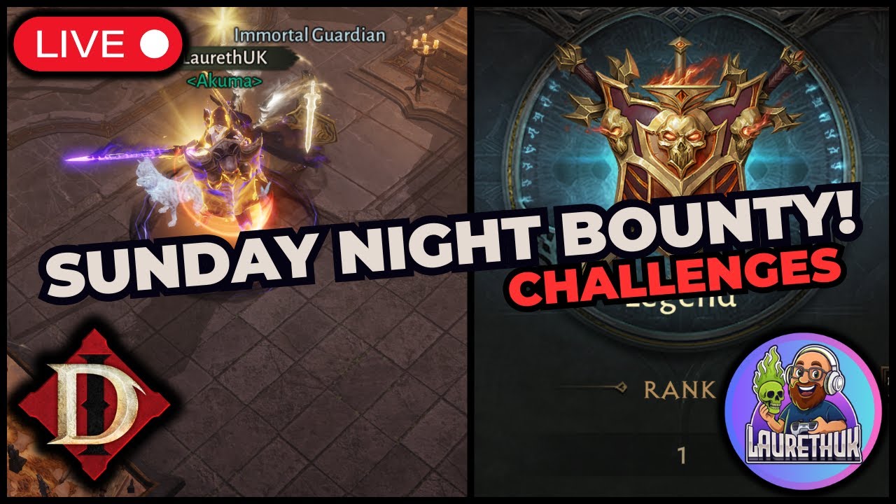 LIVE: Sunday Bounty Challenges, Crusader RANK 1 New Build Testing!