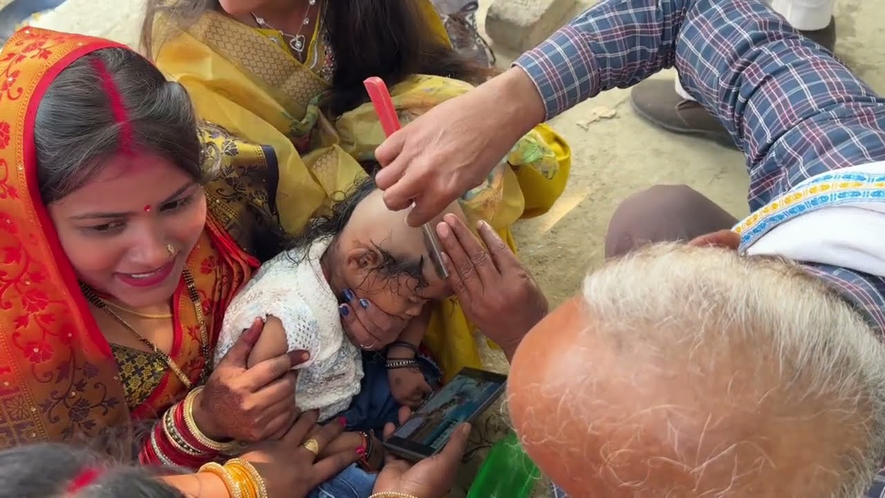     आज निष्ठा के बालों का मुंडन 😊|| मुंडन में क्या दि नन्द को🎁 Bal mundan video full #trendingvideo