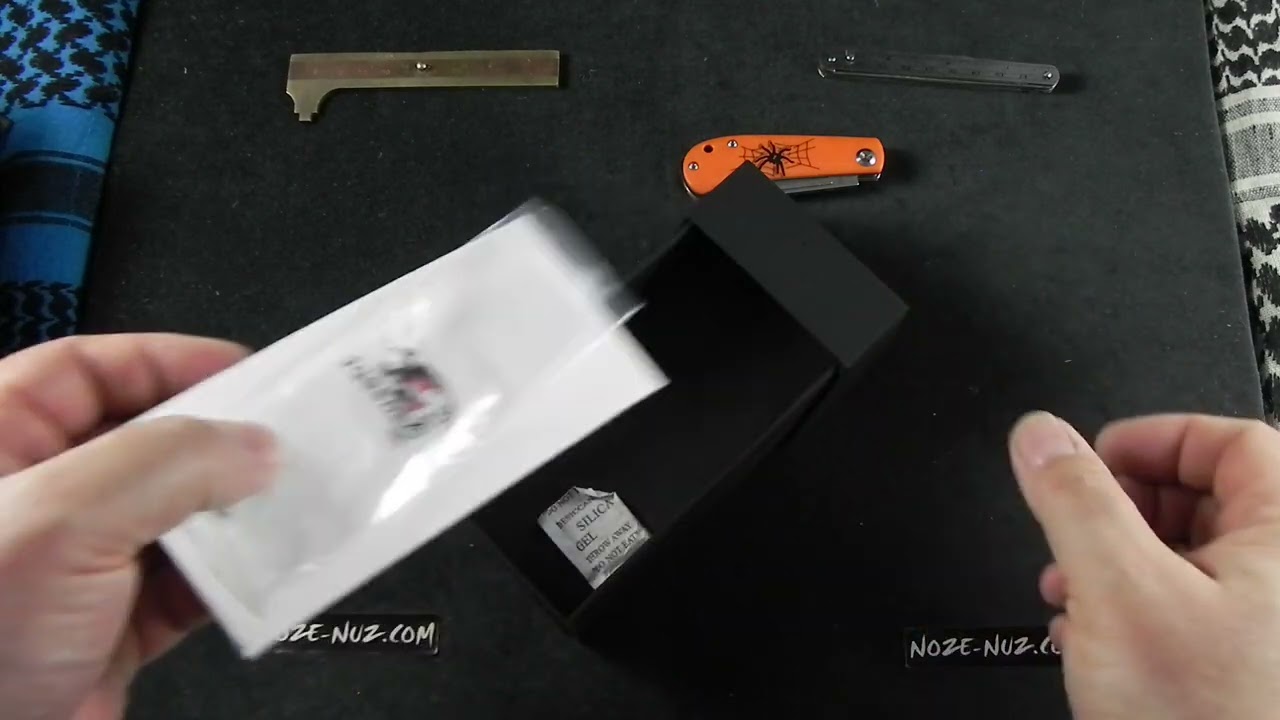 KT2026SW Kansept Knives Bevy Folder Orange Spider