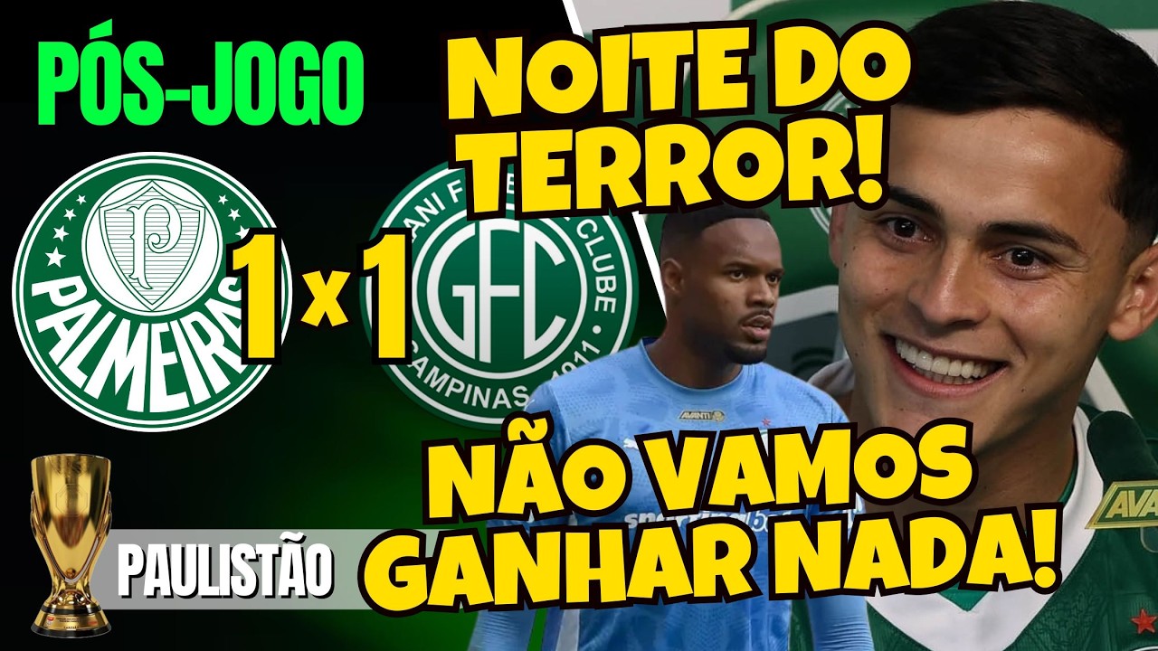 PÓS-JOGO | PALMEIRAS 1X1 GUARANI | PAULISTÃO 2026 | AO VIVO