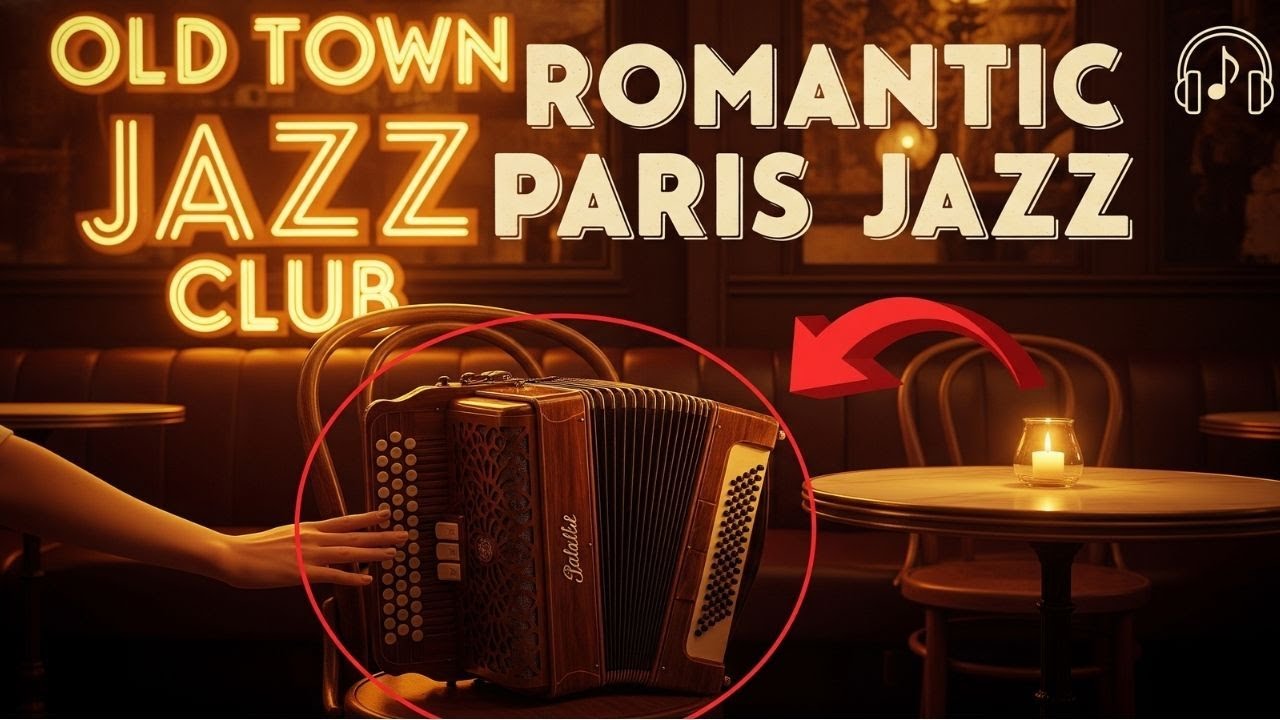 🎶 Romantic 1930’s Paris Jazz Café | Accordion & Candlelight Ambience