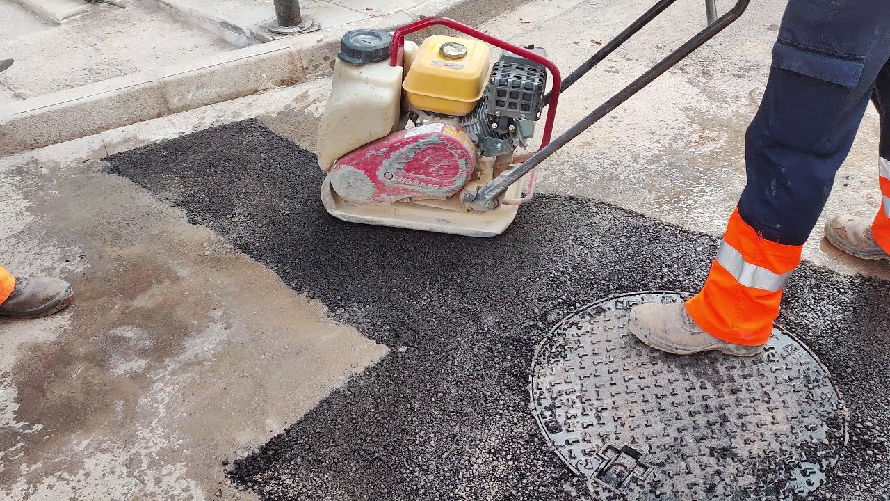 APLICACION ASFALTO RECICLADO ECO RAP EN FRÍO CON UNA REVOLUCIONARIA DURABILIDAD