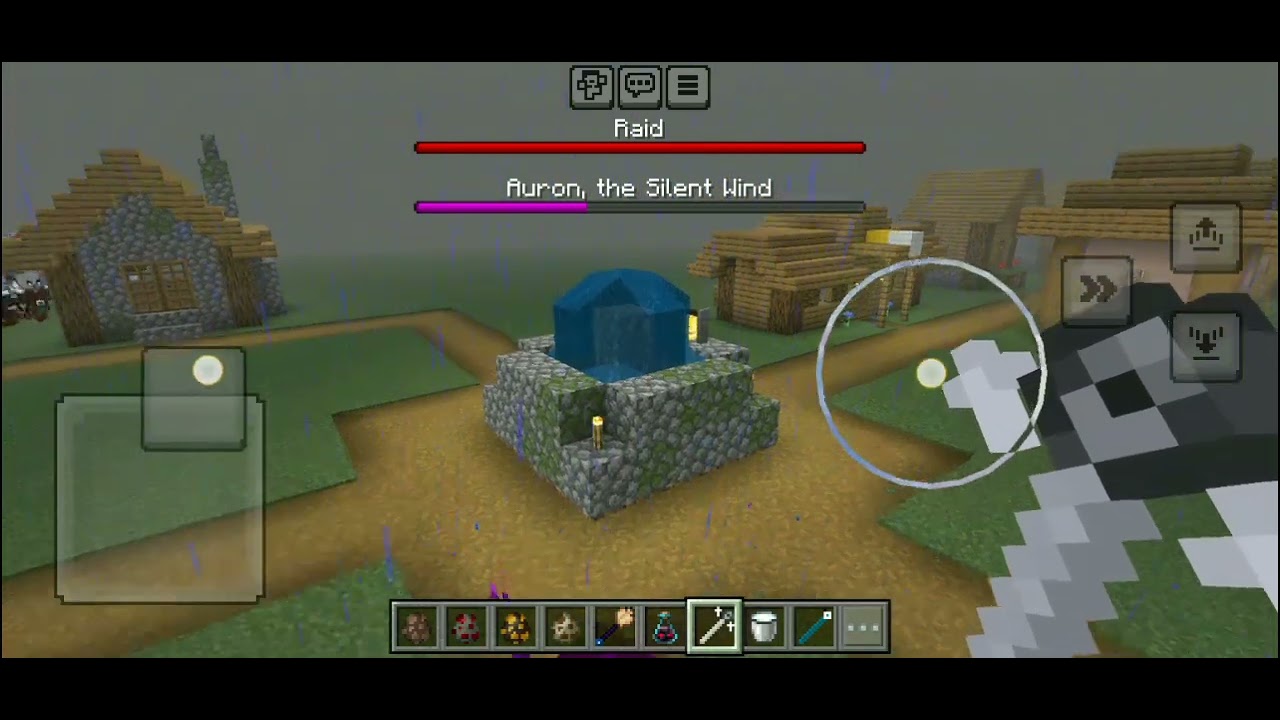 Forgotten legends + Auron and purple warden vs modified villager fighter and morellagers raid