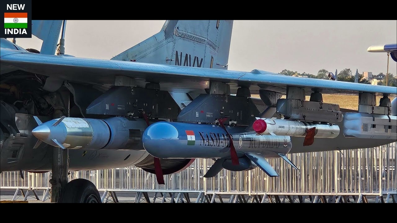 The Indian Navy's MIG-29K completes NASM-MR Integration. #indiannavy 