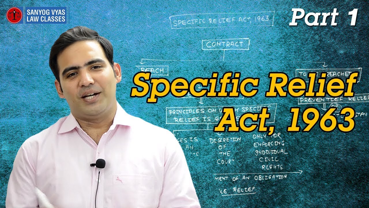 Industrial Labour & General Laws | Specific Relief Act , 1963 Part 1 | Law Lectures