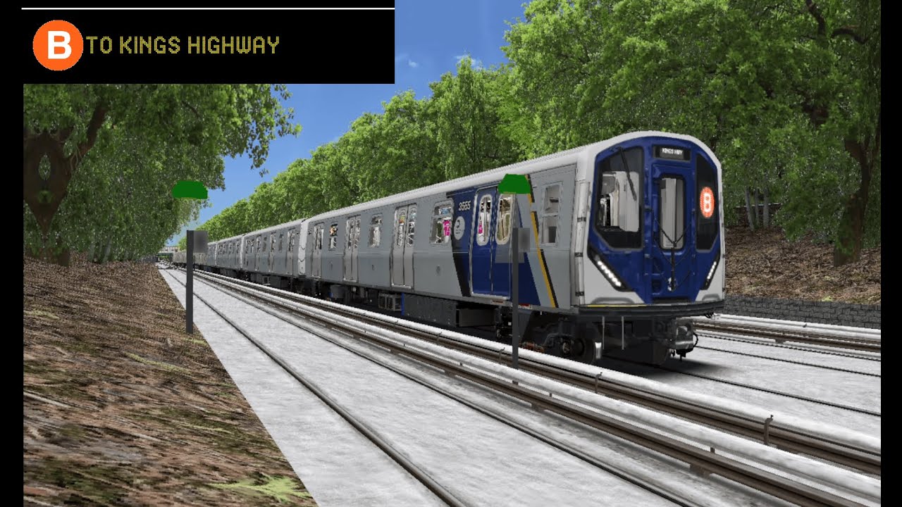 OpenBVE Special: B Train To Kings Highway (R211A)(Midday G.O)
