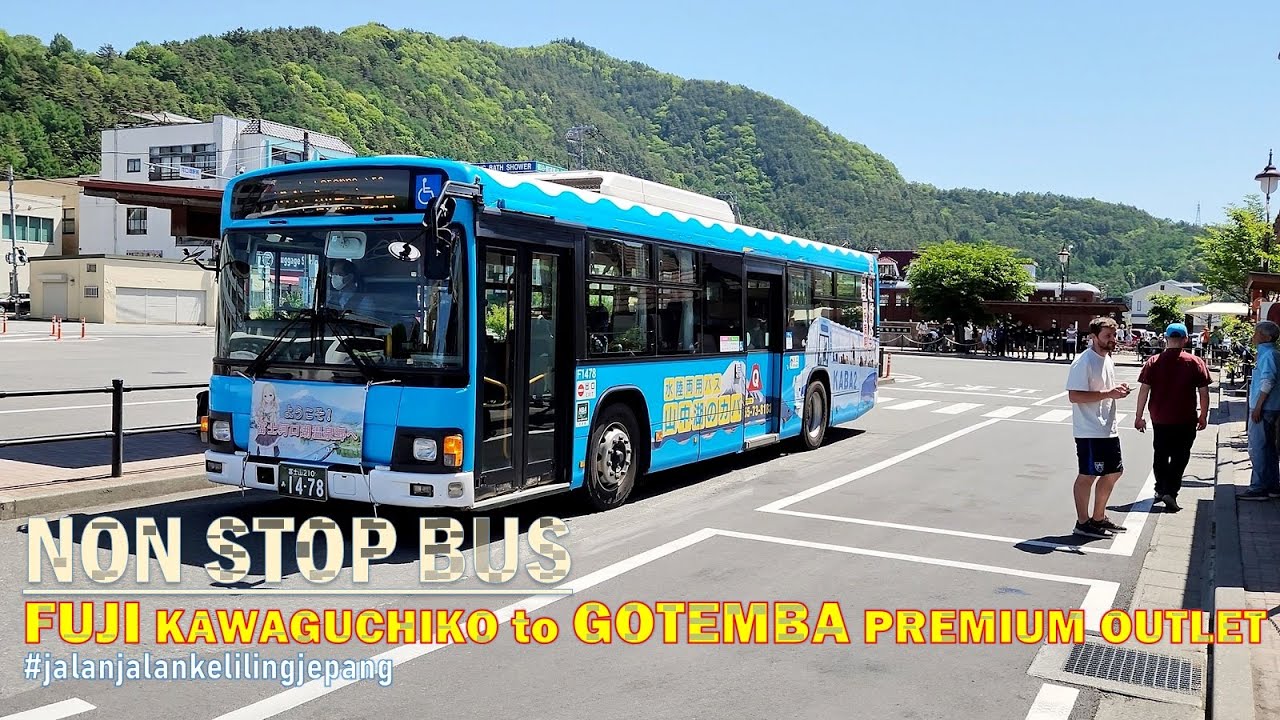 Nonstop Bus from Fuji Kawaguchiko Station to Gotemba Premium Outlet❗#japanvirtualtour #walkingaround
