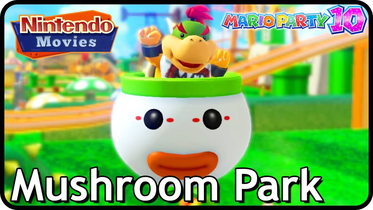 Mario Party 10 - Bowser Party - Mushroom Park (5 Players, Bowser vs Toad, Toadette, DK, Daisy)