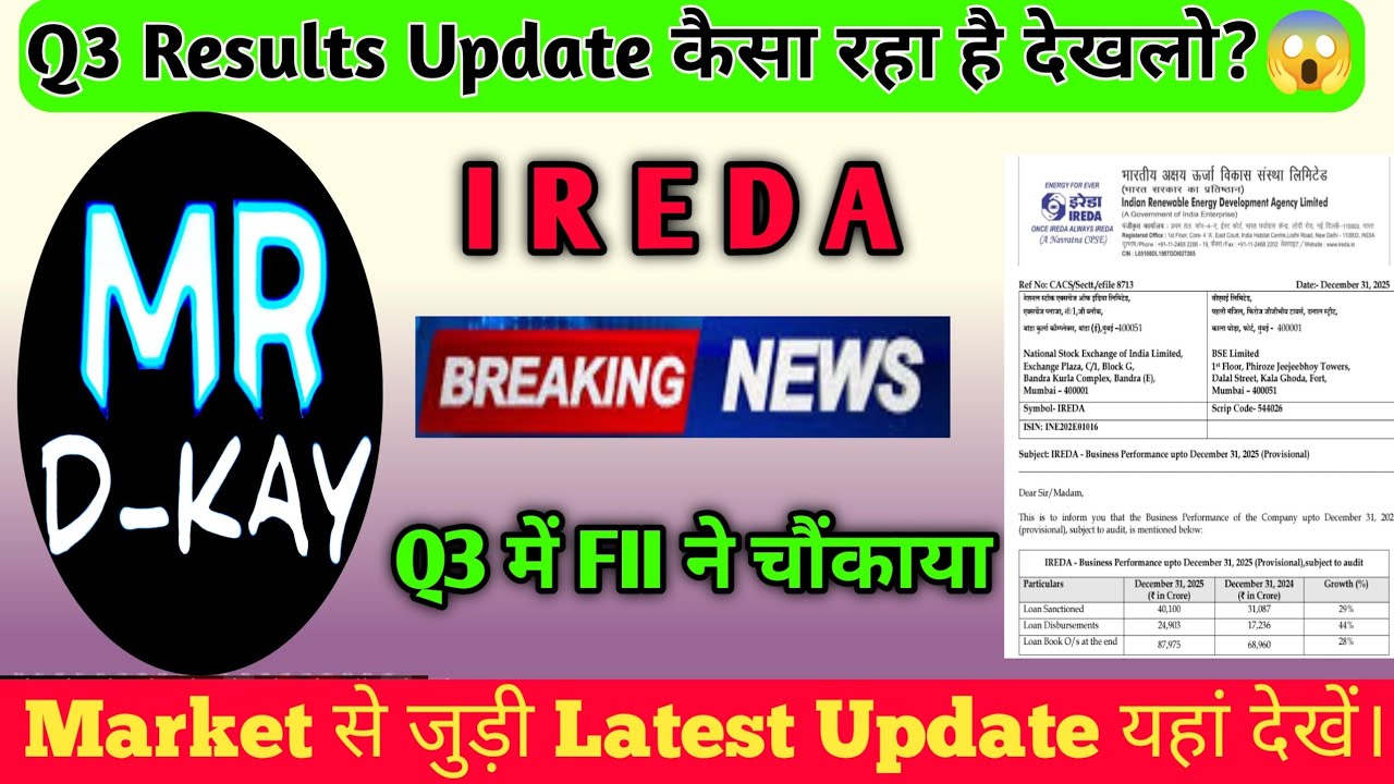 ireda share latest news 🔥indian renewable energy share latest news | IREDA share latest news today