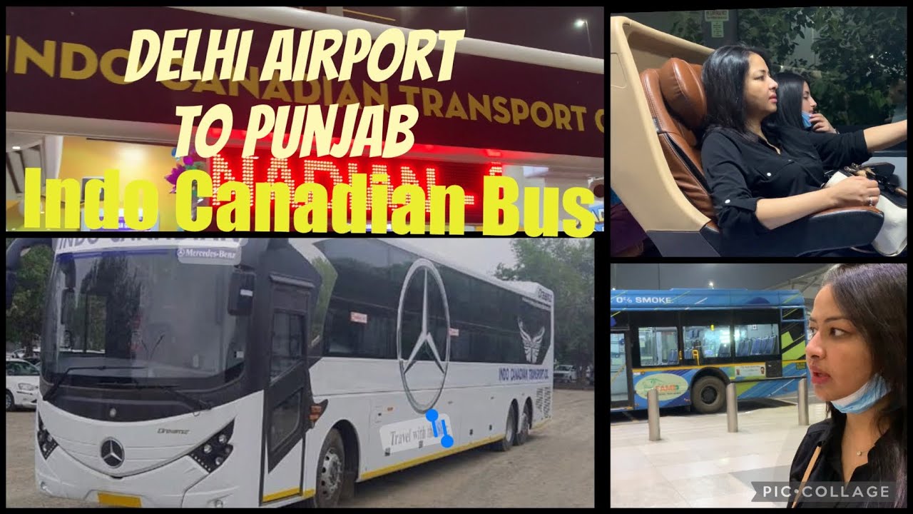 Indo Canadian Bus | Delhi Airport to Punjab | Trip to India-2 | Punjabi vlog |