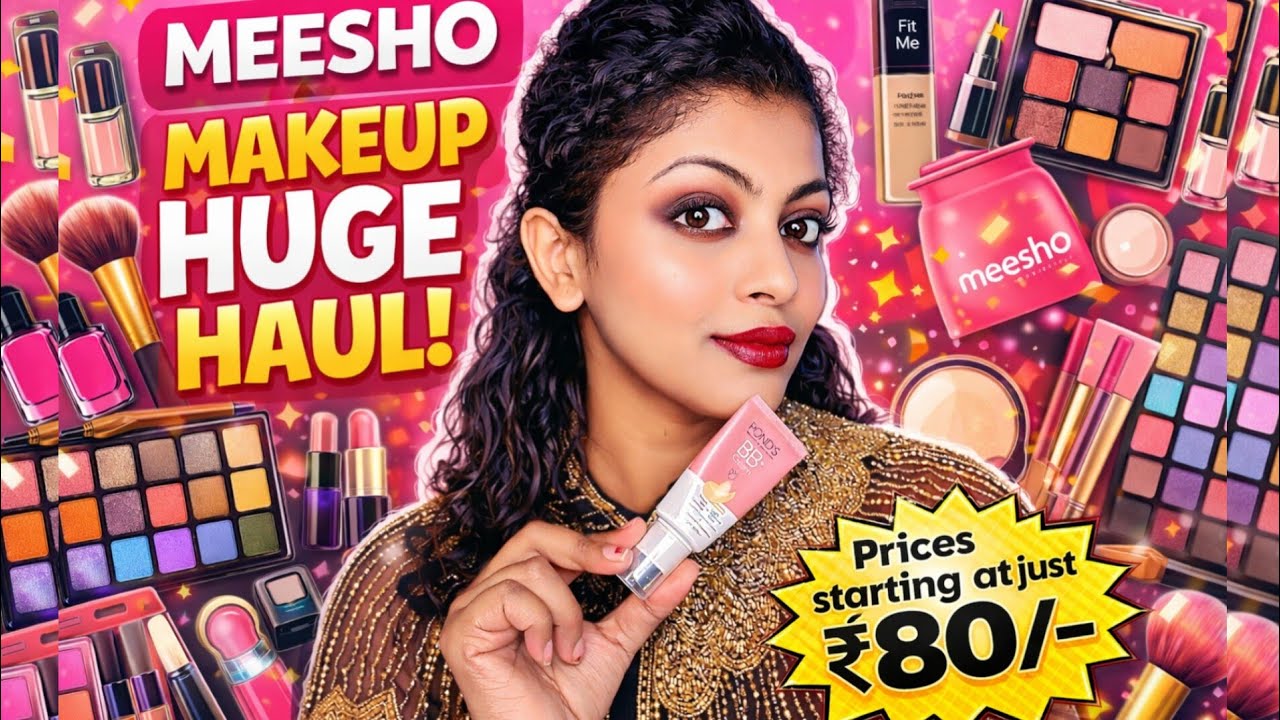 ₹80 Makeup?! 😲🔥 Meesho Huge Makeup Haul 🔥 | Honest Review 🥰
