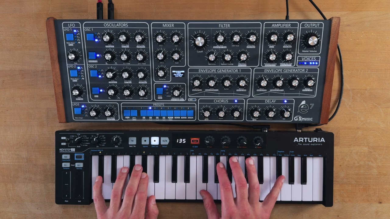 Демонстрационное видео GS music e7 (без разговоров, пользовательские настройки)