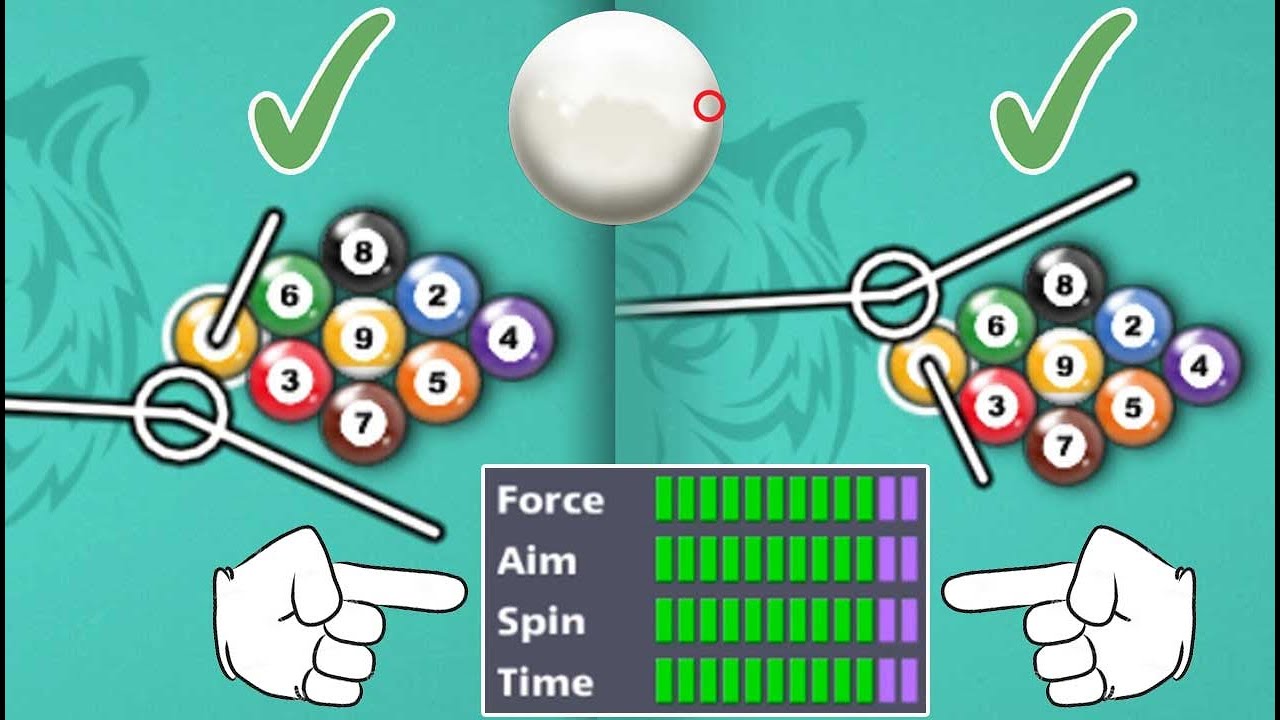 9 ball pool Cue Level Max 👋 Force - Aim - Spin - Time Miniclip 8 ball pool