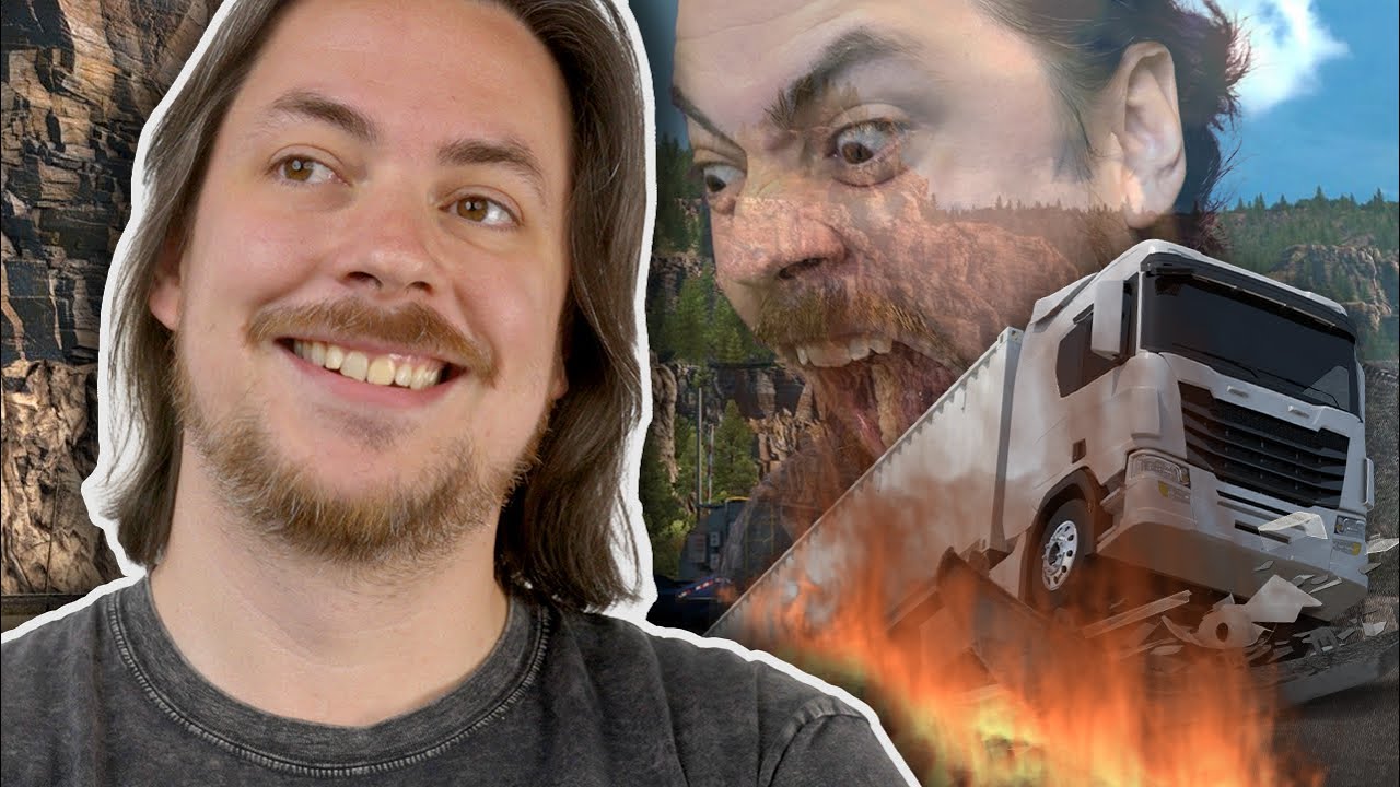 Arin attempts to keep his cool. He fails. | American Truck Simulator
