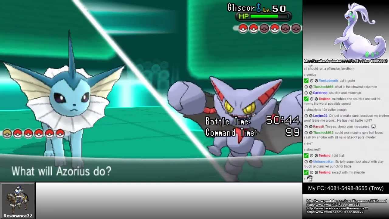 Pokemon X/Y Wifi Battle #17: Resonance22 vs Assassin8r304 (Vaporeon)