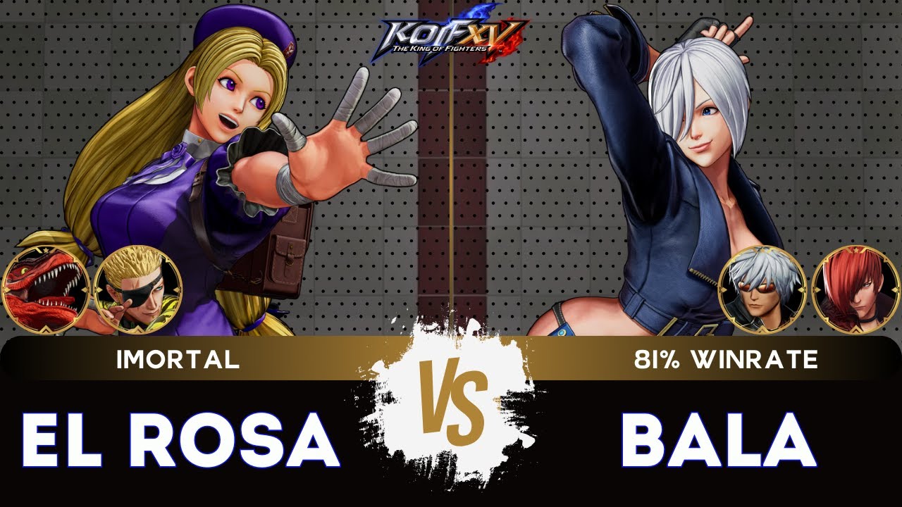 KOF XV ▰ EL ROSA (Ramón/Hinako/Dino) 🆚 BALA KOF (Angel/K'/Iori)🎞️Replay Match - 1/26