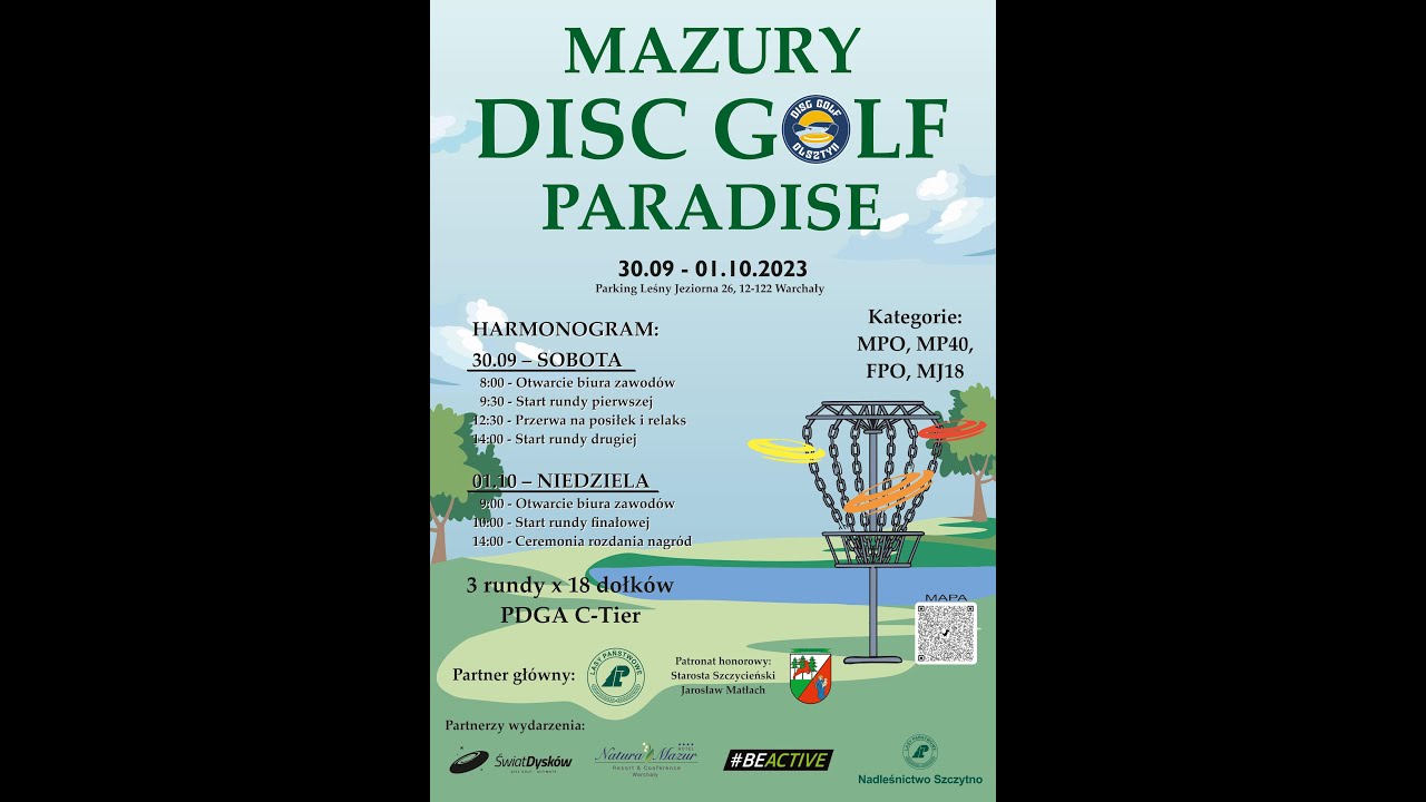Mazury Disc Golf Paradise 2023, prezentacja pola