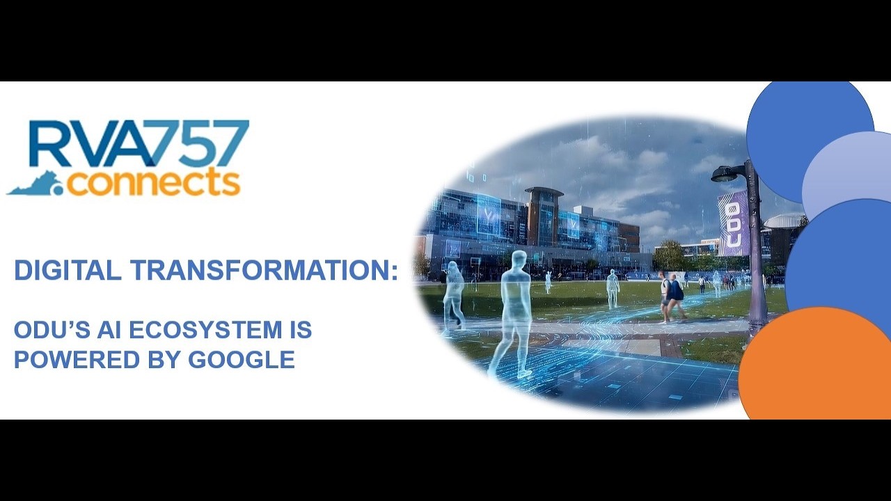 Innovation Spotlight webinar exploring ODU and Google's launch of AI incubator (on March 4, 2026).