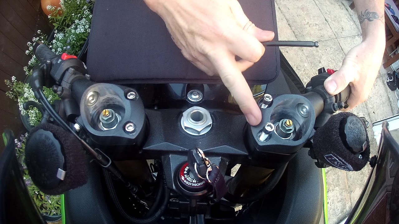 2 Wheel Trio  Fitting Bar Risers to a zzr1400