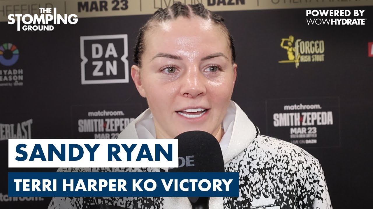 Sandy Ryan REVEALS Sparring w/ Katie Taylor & Claressa Shields & Terri Harper KO Win