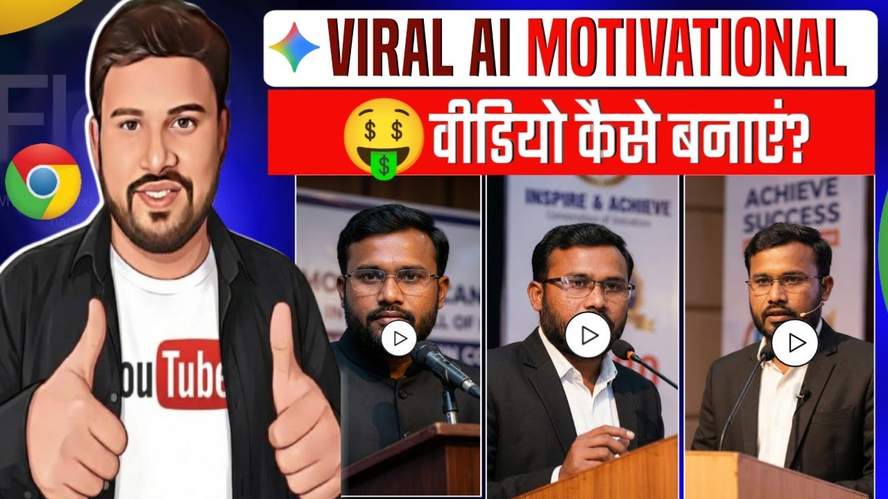 🔥AI Motivational Speech Video Kaise Banaye 😱 | Viral AI Video Tutorial 2026 | Step By Step Hindi