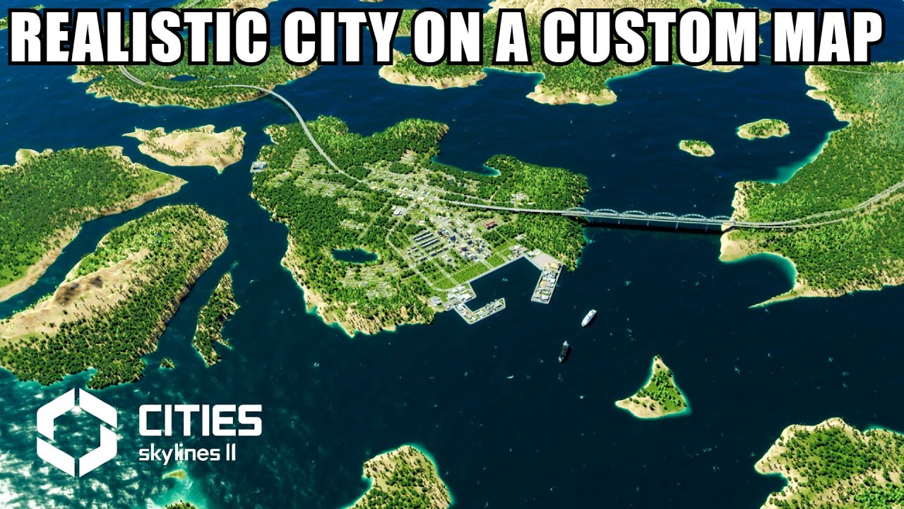 Starting a New Realistic City on a Custom Map in Cities Skylines 2!