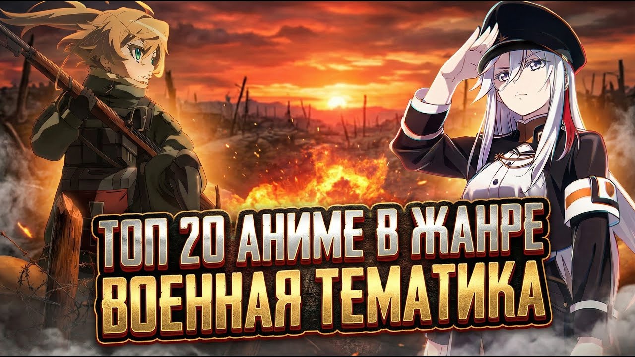[ ТОП 20 ] АНИМЕ В ЖАНРЕ ВОЕННАЯ ТЕМАТИКА 🎖️ | ЭКШЕН 🎬 , ДРАМА 🎭 , ФАНТАСТИКА 🚀 [ TOP 20 ]