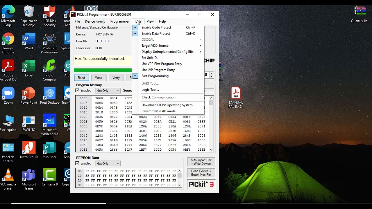 PROBLEMA CON GRABADOR PICKIT 3
