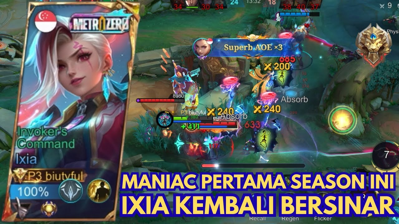 IXIA MARKSMAN SUPER REGEN HEAL DERAS GA NGOTAK !!! WAJIB DI-BAN !!! MANIAC PERTAMA DI SEASON INI !!!