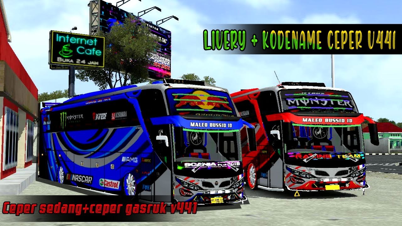 SHARE KODENAME CEPER SHD GASRUK+SEDANG V441 FIX STROBO FREE LIVERY SHD BOIS#kodenamebussid #bussid 