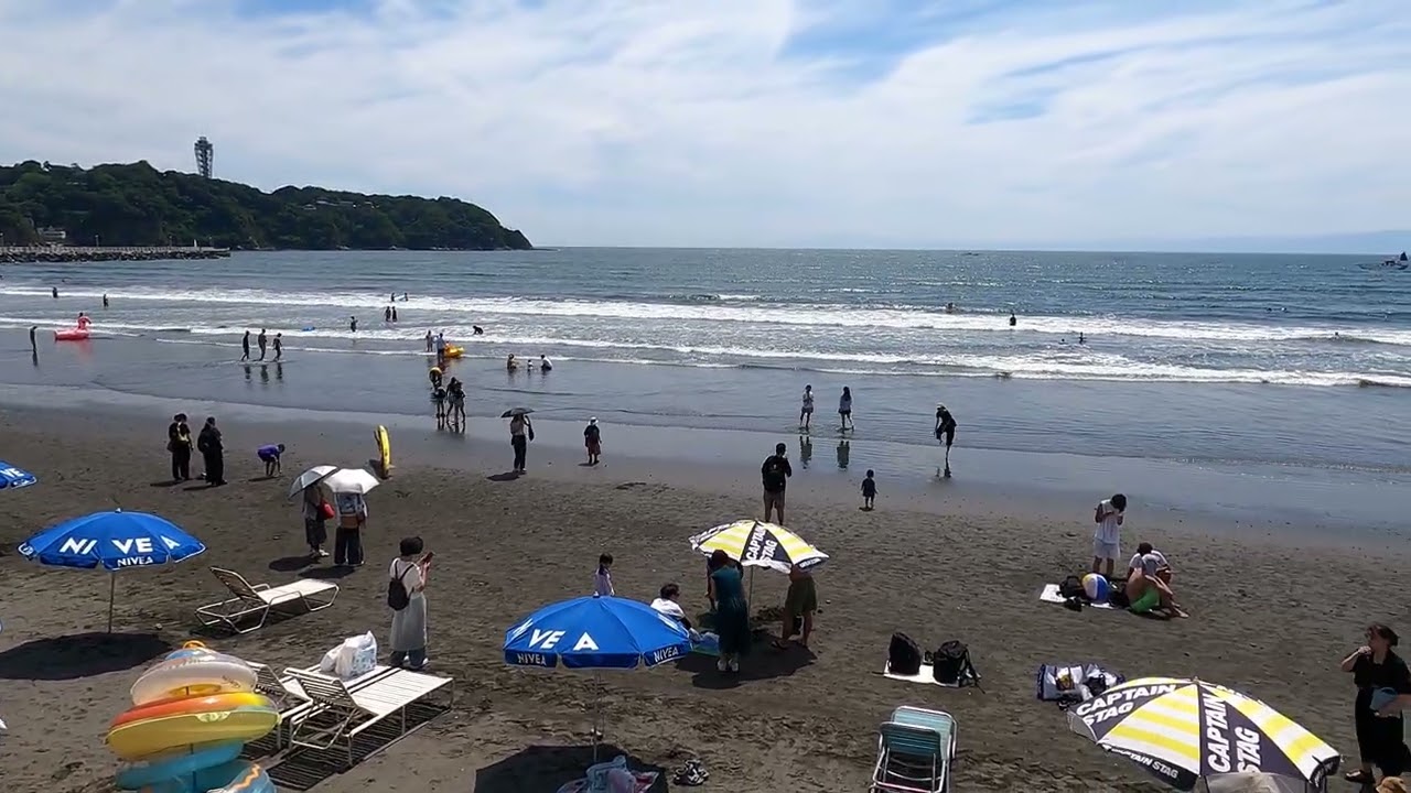 Enoshima Beach View | Japan 4K ASMR | 江の島海 | Nam Mai TV
