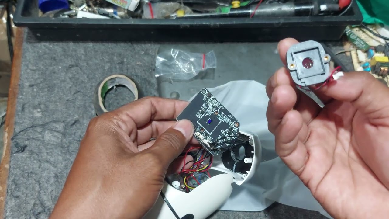 Cara pasang lensa cctv v380 model bohlam ,kerusakan buram