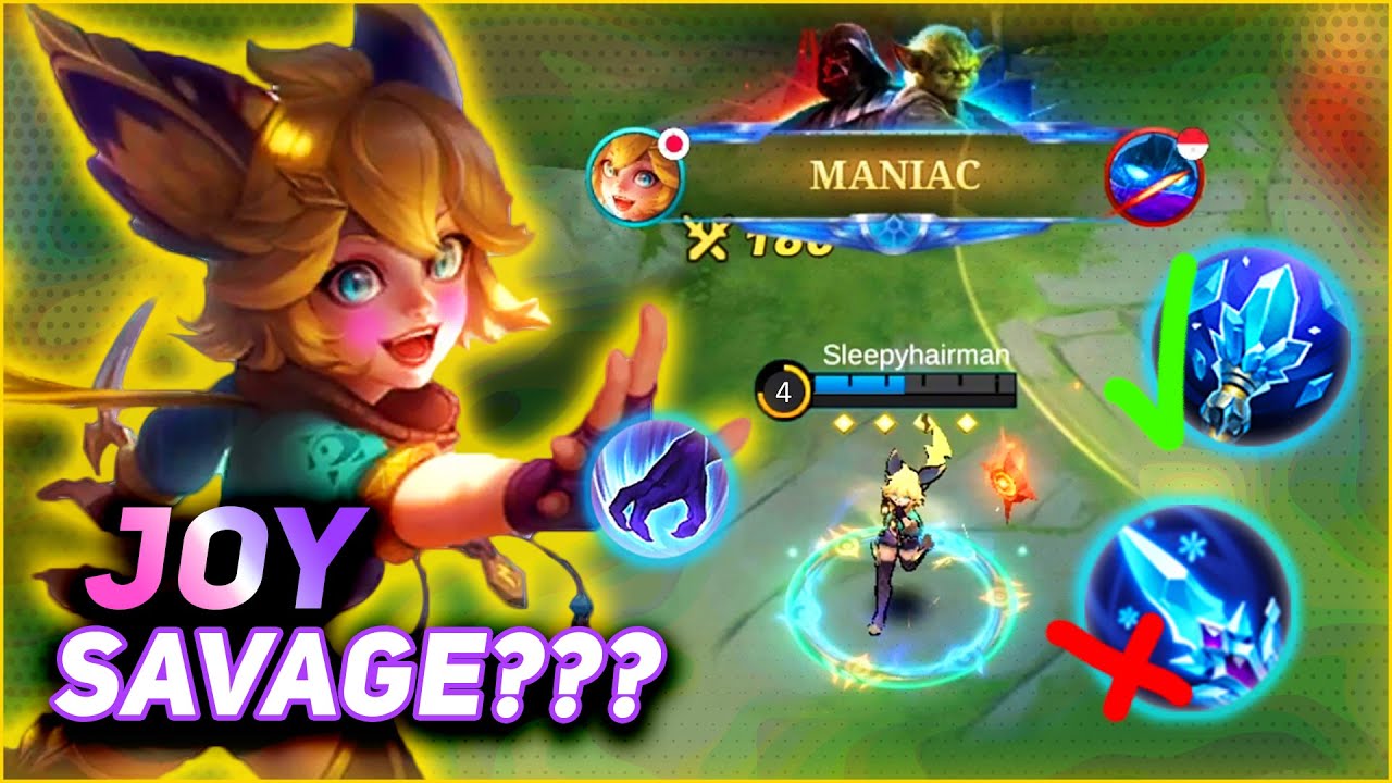 JOY Jungler Aggressive 1 vs 5 Clean Gameplay! No Need Slowing Item 【Mobile Legends】