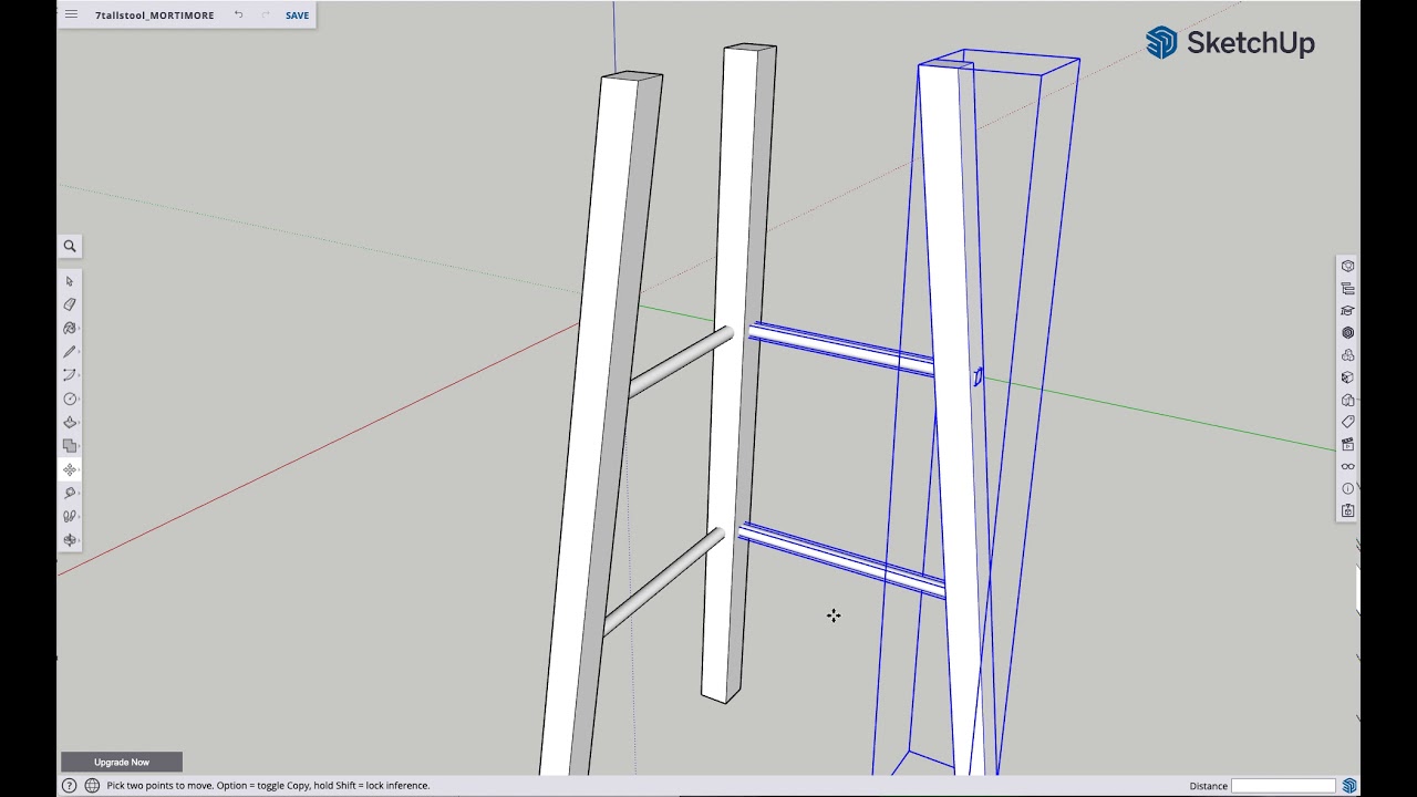 THE257 SketchUp Tall Stool tutorial