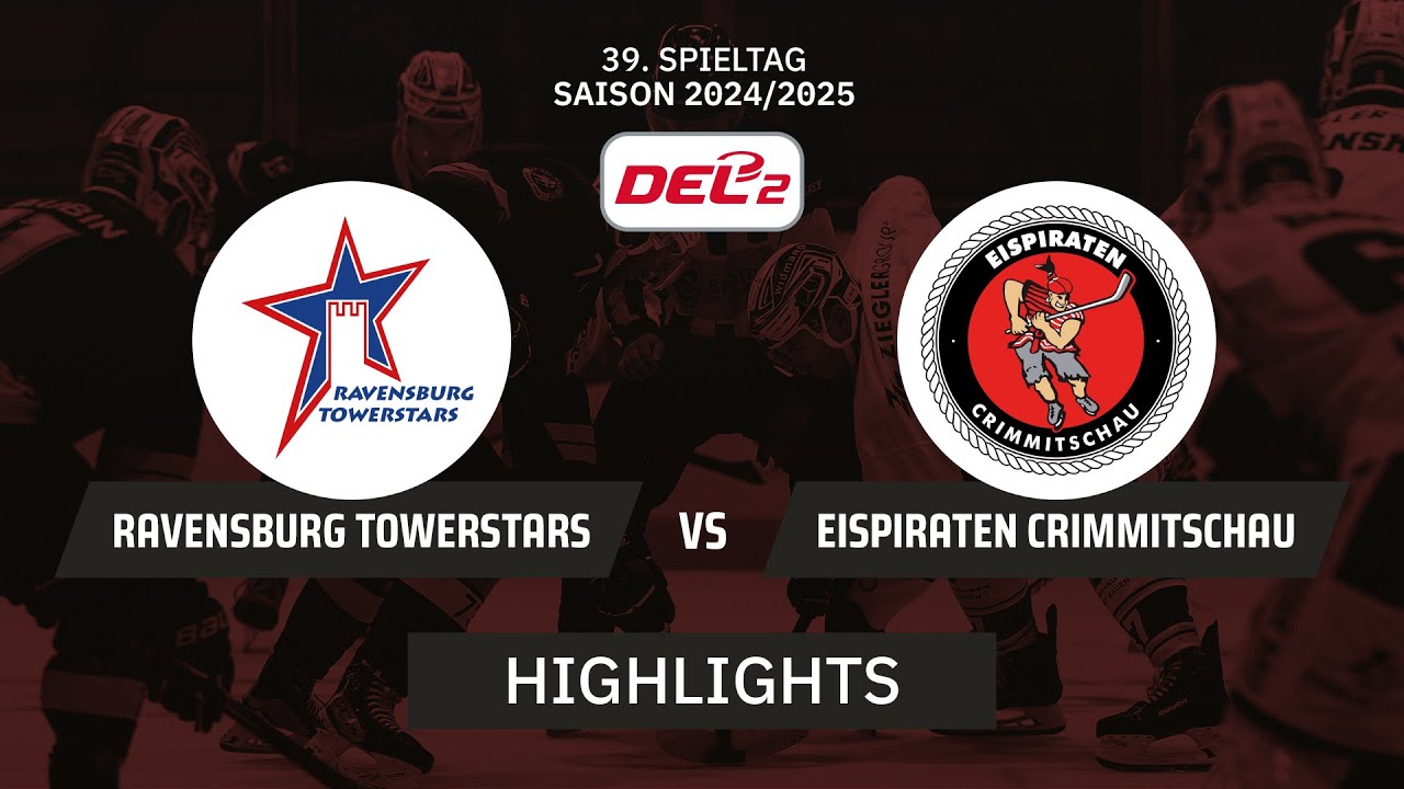 DEL2: Ravensburg Towerstars vs. Eispiraten Crimmitschau I Highlights - 39. Spieltag | SDTV Eishockey