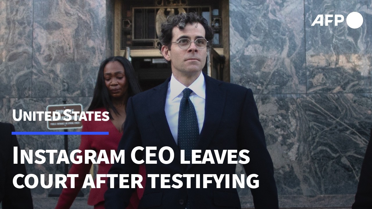Instagram CEO Adam Mosseri leaves Los Angeles court | AFP