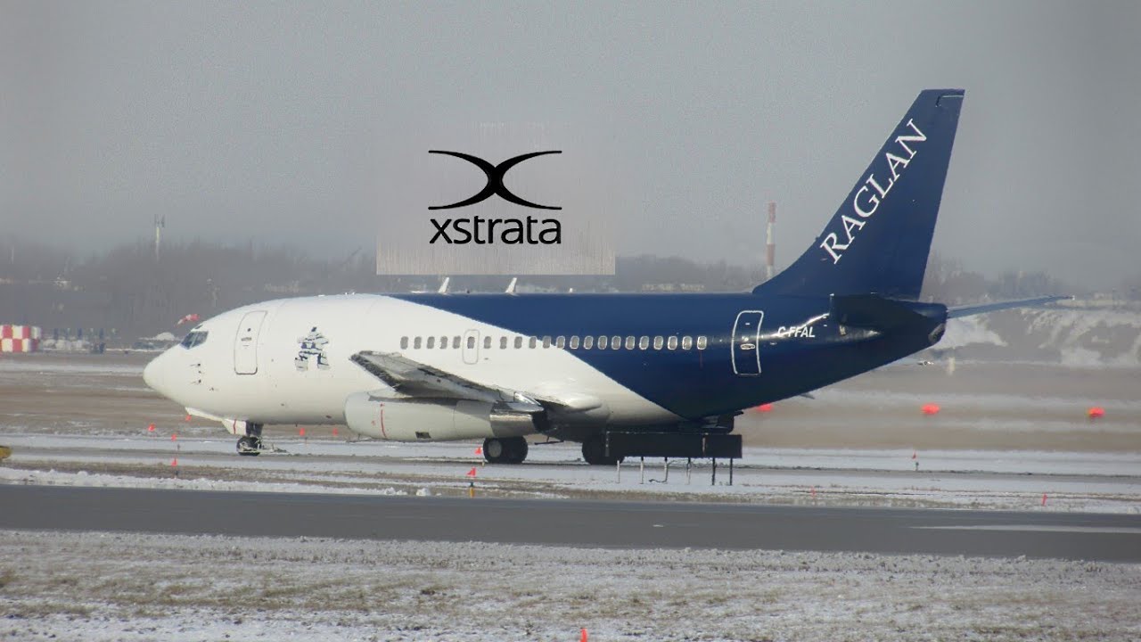 Xstrata Canada/ Nickel (Raglan mine) 737-2R8C (B732) landing & departing YUL