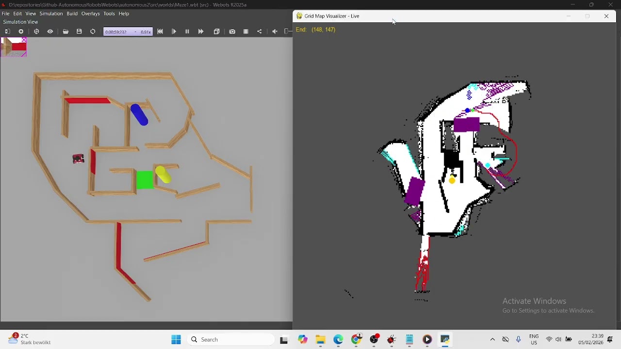 OTH Amberg-Weiden | Autonomous project Webots simulation | Map 1