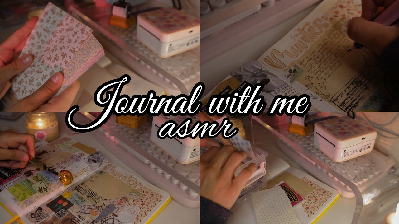 🎧 asmr journaling | scrapbook...