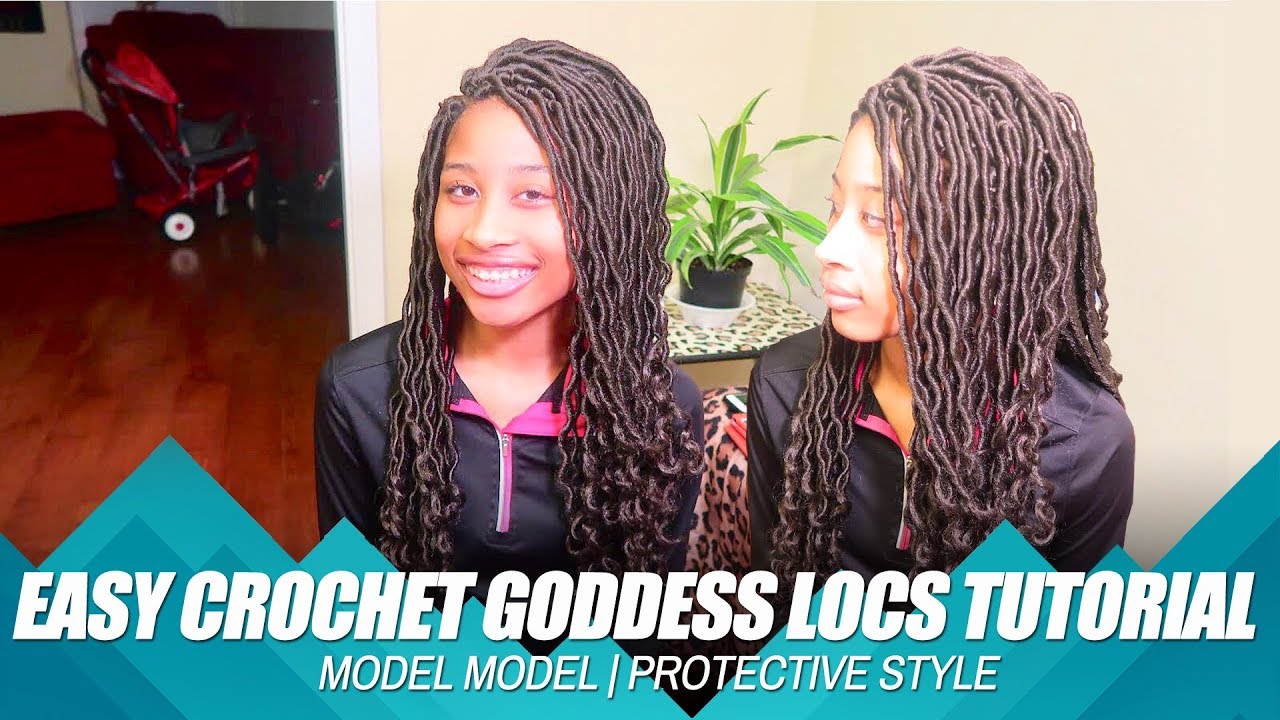 Easy Crochet Goddess Locs Tutorial : Model Model | Protective Style