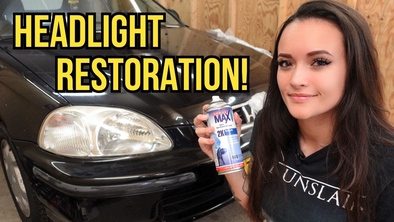 CLEAR COAT FAIL?! Fixing my Civic’s foggy headlights (DIY)