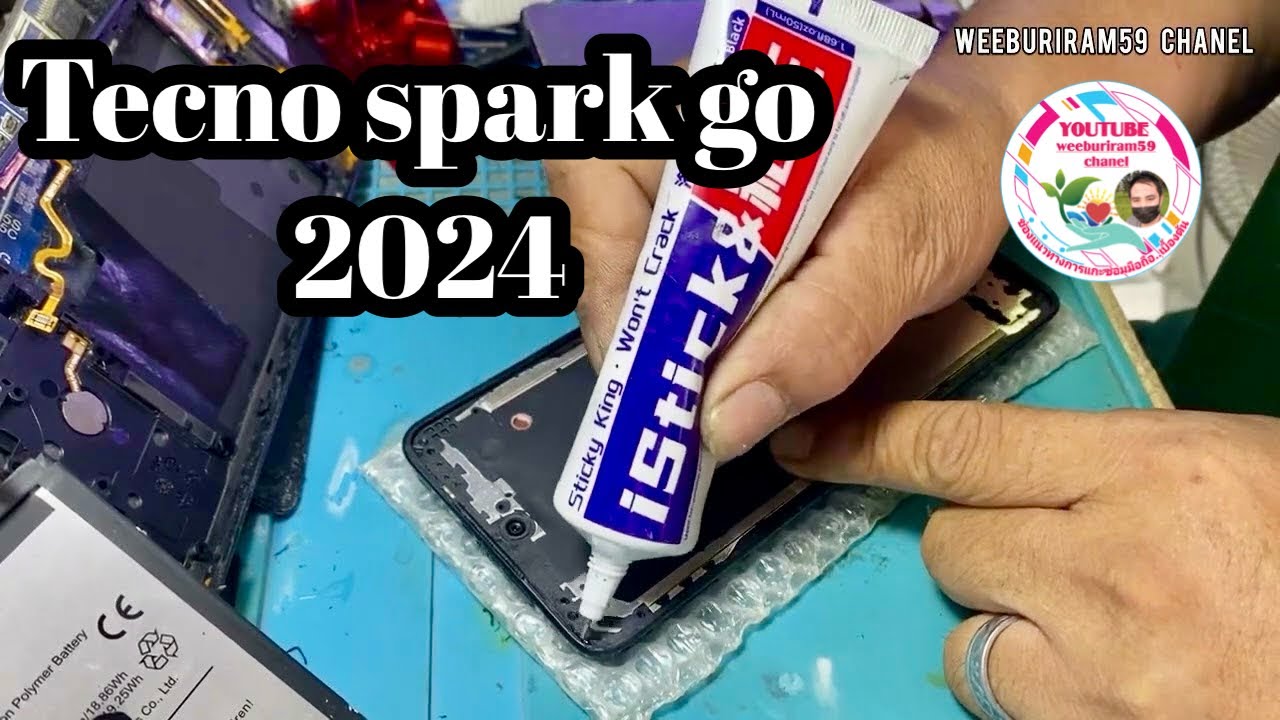 Tecno spark go 2024 สอนแกะเปลี่ยนหน้าจอ 