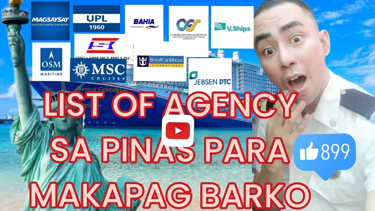 TOP 10 MARITIME AGENCY IN THE PHILIPPINES SA GUSTO MAG BARKO.