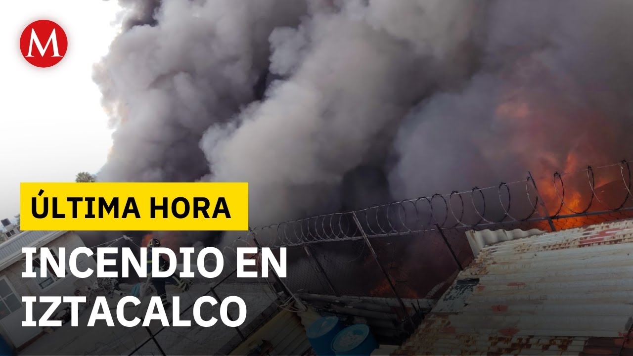 🚨 ÚLTIMA HORA: Fábrica se incendia en Iztacalco; así se ven las grandes columnas de humo