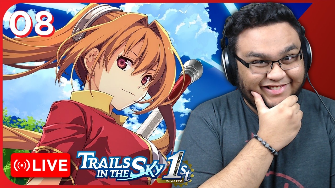 First Time Trails in the Sky 1st Chapter | Day 8 | HARD Difficulty | 🔴 FULL STREAM 🔴