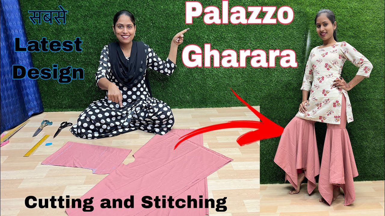 Designer Gharara +Plazo Cutting and Stitching || Sabse Latest Gharara Plazo Design