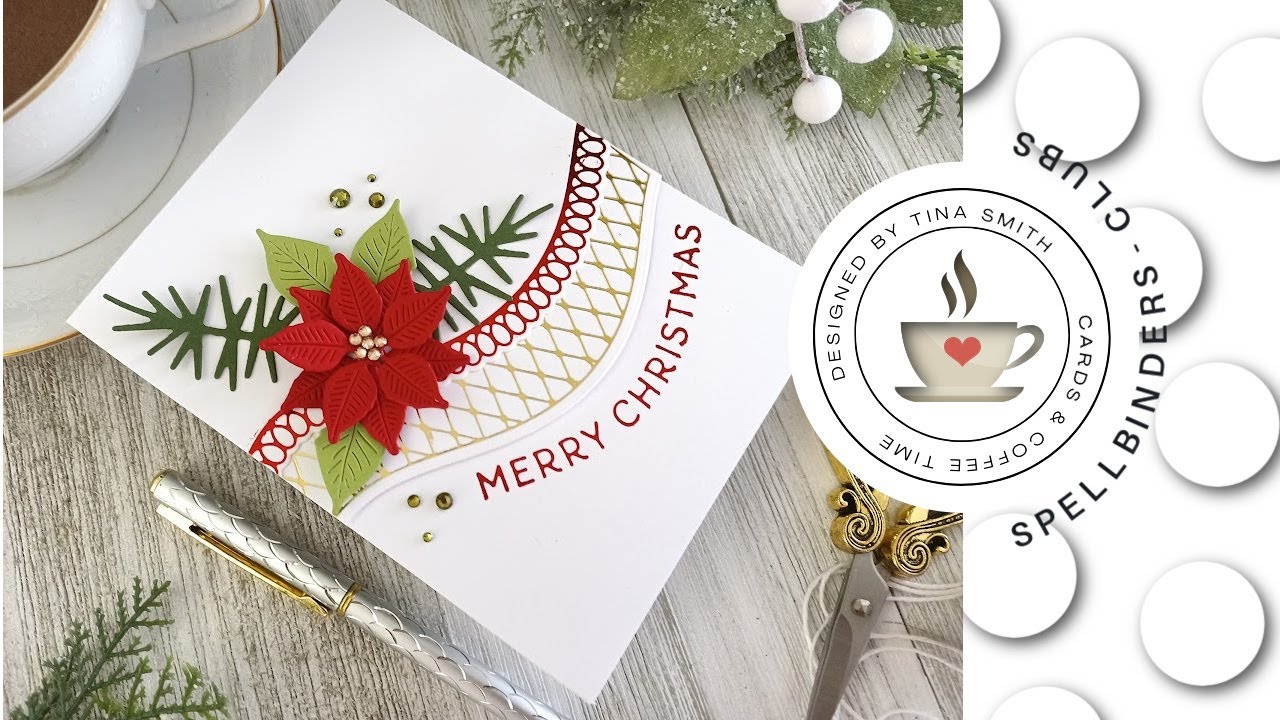 Spellbinders | Glimmer Kit of the Month | November 2021 | Curved Christmas Glimmer Borders